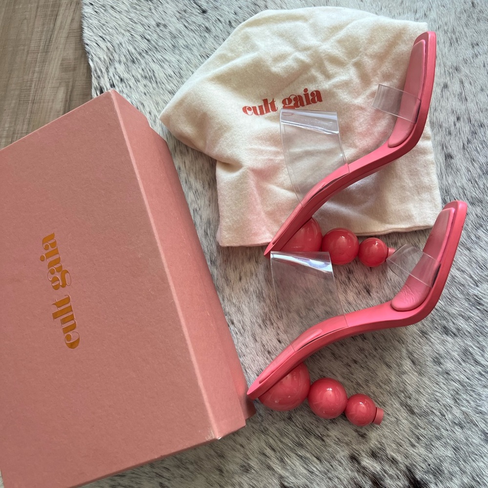 NWT Cult Gaia Pink Sandals size 39